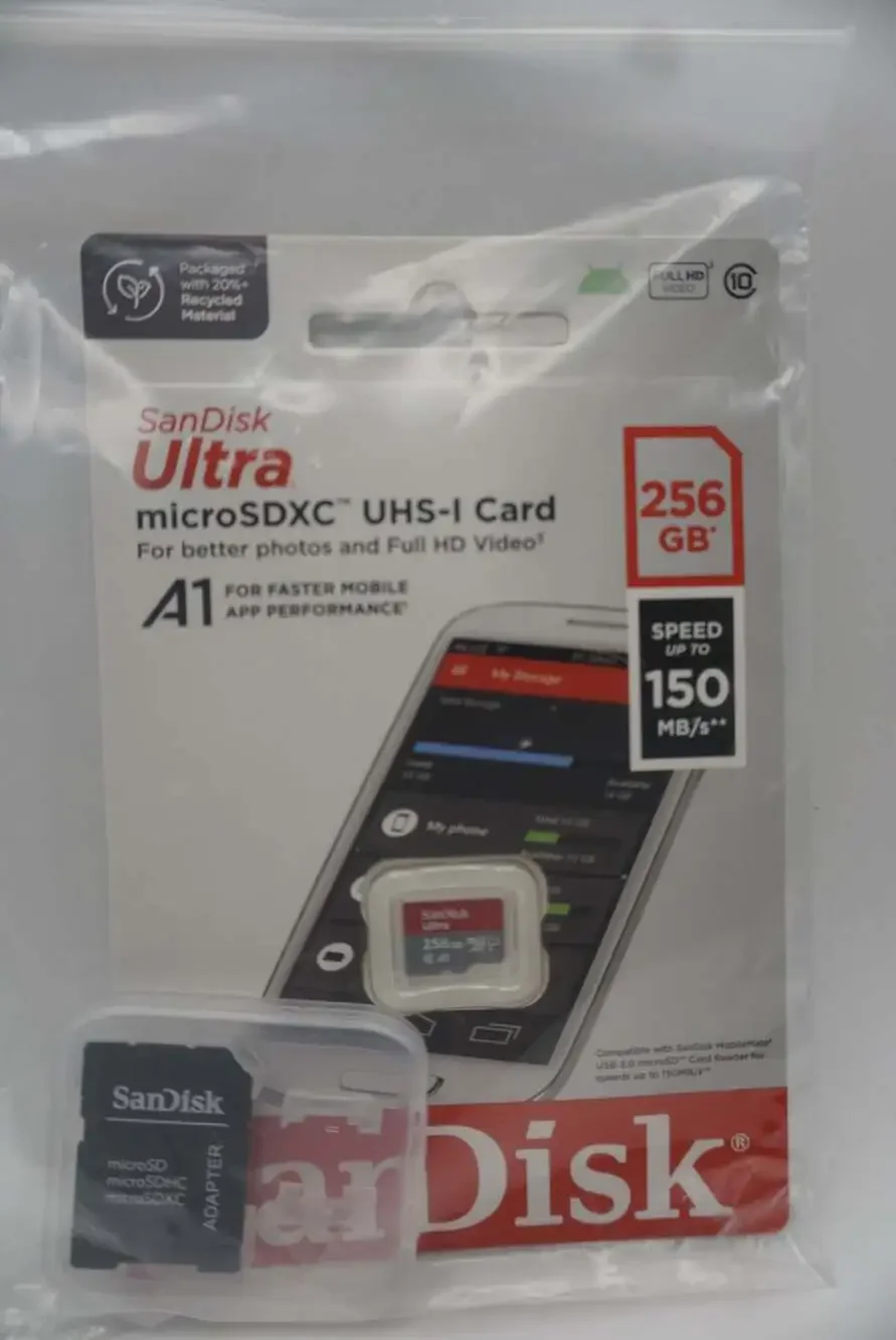 SanDisk Ultra 256GB microSDXC UHS-I Card with Adapter
